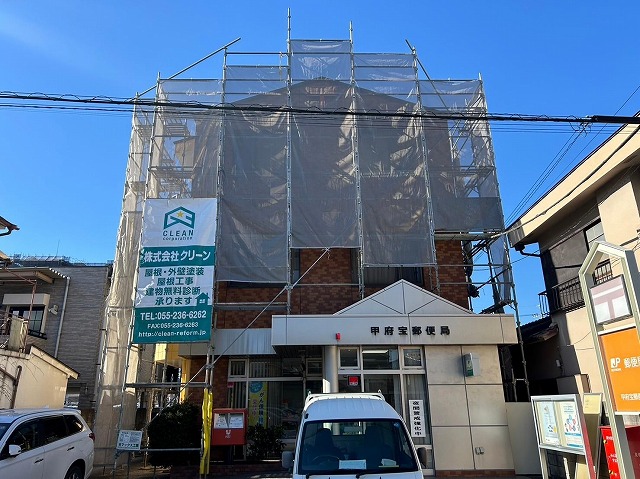 甲府市　屋根カバー工事